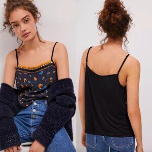 🦋 NEW ANTHROPOLOGIE BL-NK LONDON Areena Printed Boho Tank Top XS Indie Casual